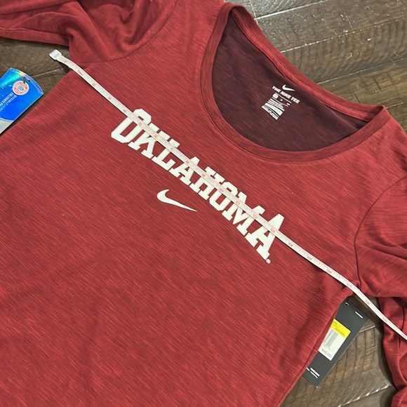 NWT NIKE Oklahoma Sooners Dri-fit long sleeve tee shirt. Size small - Picture 13 of 14